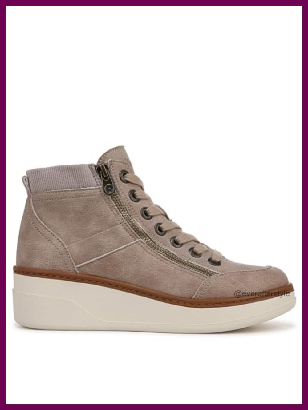 Blowfish Malibu Camden Wedge Sneaker Women's Vegan Faux Suede Casual Hi Top - Picture 5 of 6